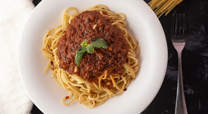 Spaghetti Bolognese at Mamma Mia
